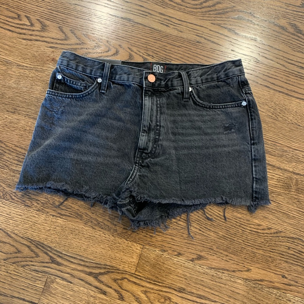 BDG Black Jean Shorts